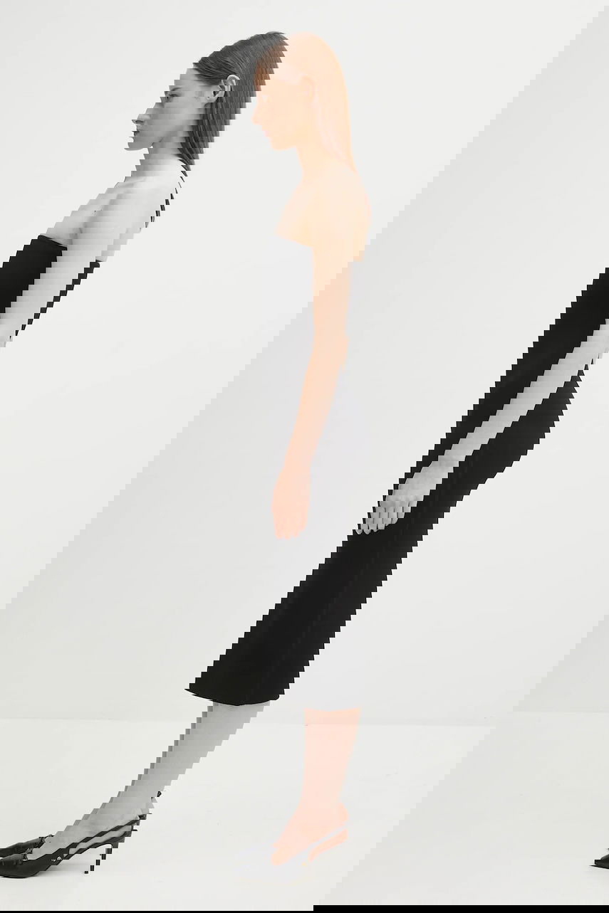 Klä Anine Bing Anine Bing Fitted Strapless Midi Dress Svart | A.02.11049, 1