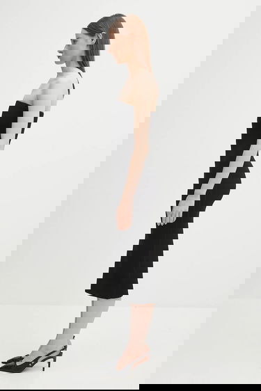 Klä Anine Bing Anine Bing Fitted Strapless Midi Dress Svart | A.02.11049, 1