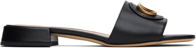 Sneakers och skor Valentino Garavani VLogo Signature Slide Sandals Svart | 6W0S0LT0DSH