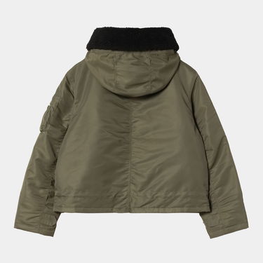Parkas Carhartt WIP Oltera Hooded Jacket with Sherpa Lined Hood Grön | I035318_9, 1