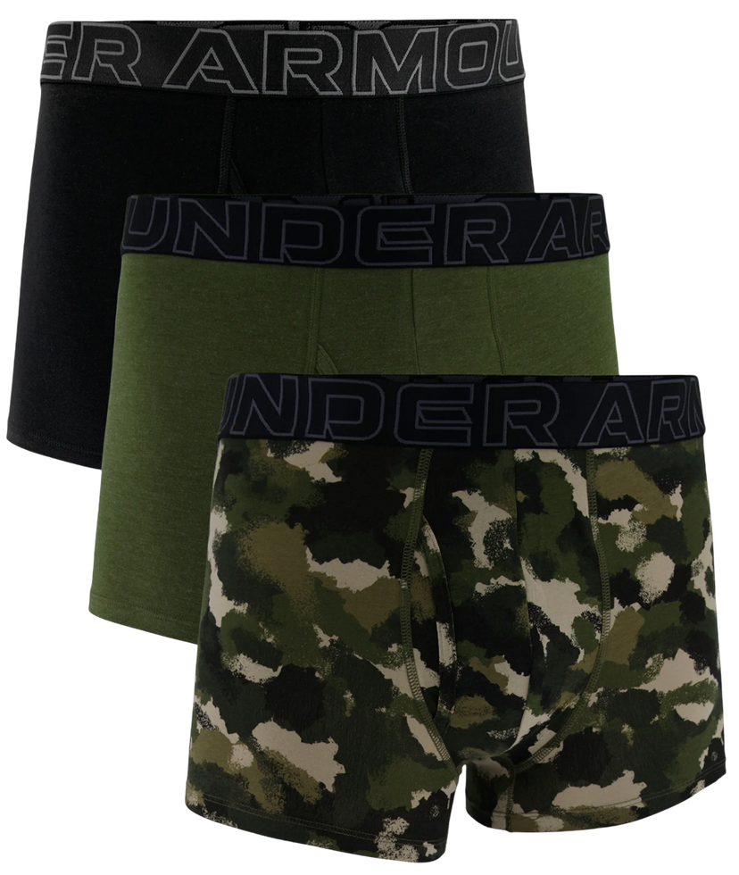 Boxare Under Armour Performance Cotton Boxer Briefs 3-Pack with Print Flerfärgad | 1383892-391