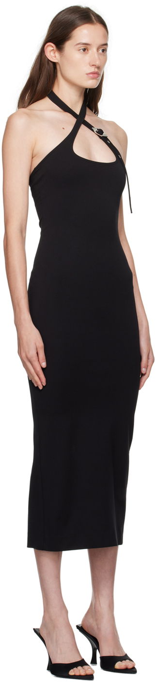 Klä The Attico Attico Halter Neck Midi Dress Vit | 241WCM102 RY02, 4