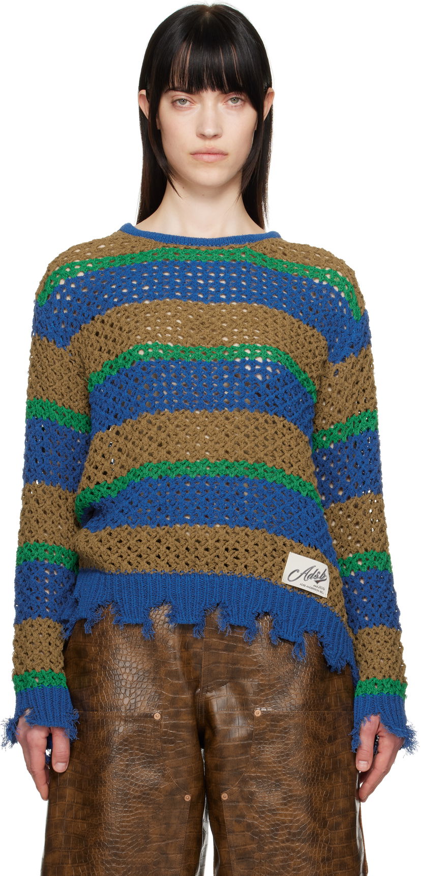 Sweater Andersson Bell Andersson Bell Damaged Stripe Knit Sweater Flerfärgad | atb1239u