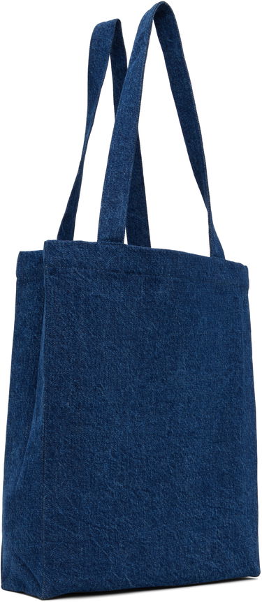 Tygpåse A.P.C. A.P.C. Lou Carpenter Denim Tote Bag Blå | COHTD-M61990, 2
