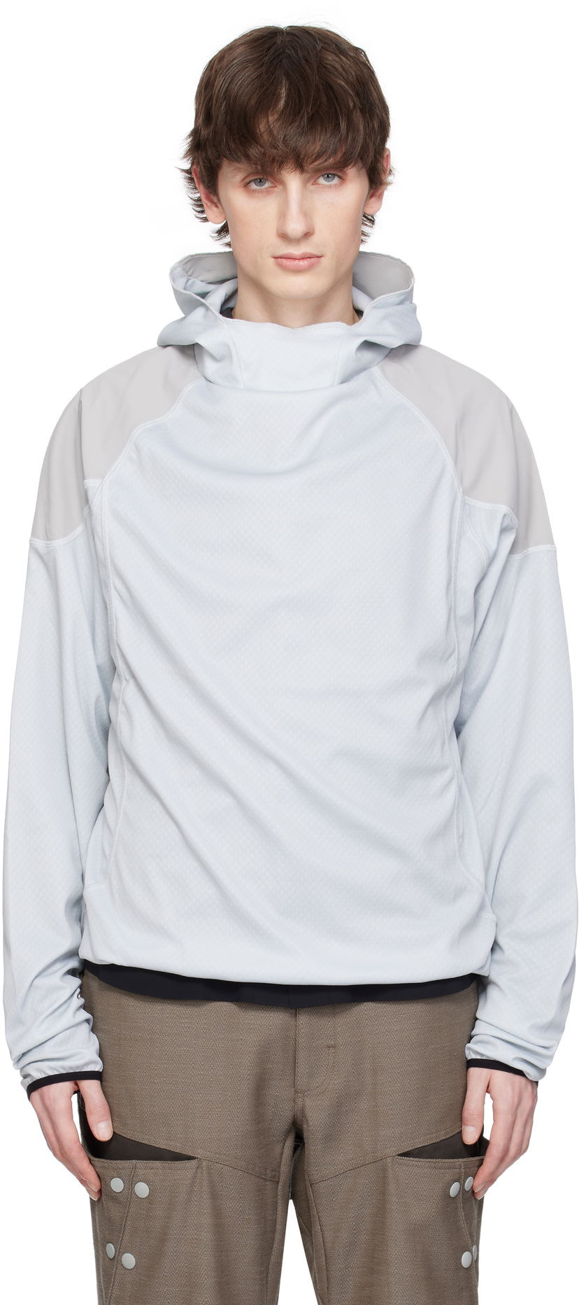 Sweatshirt GR10K GR10K Combact Hoodie Grå | BG824122EI