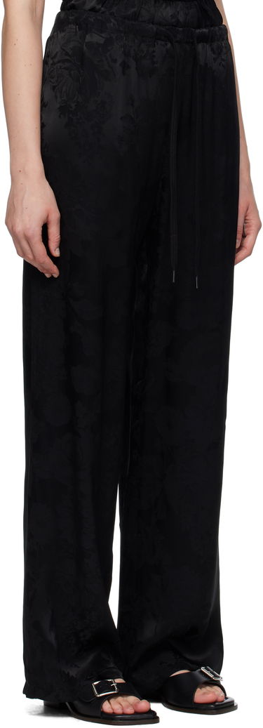 Byxor Maison Margiela MM6 Maison Margiela Jacquard Wide-Leg Trousers Svart | S52KA0551 M35471, 1