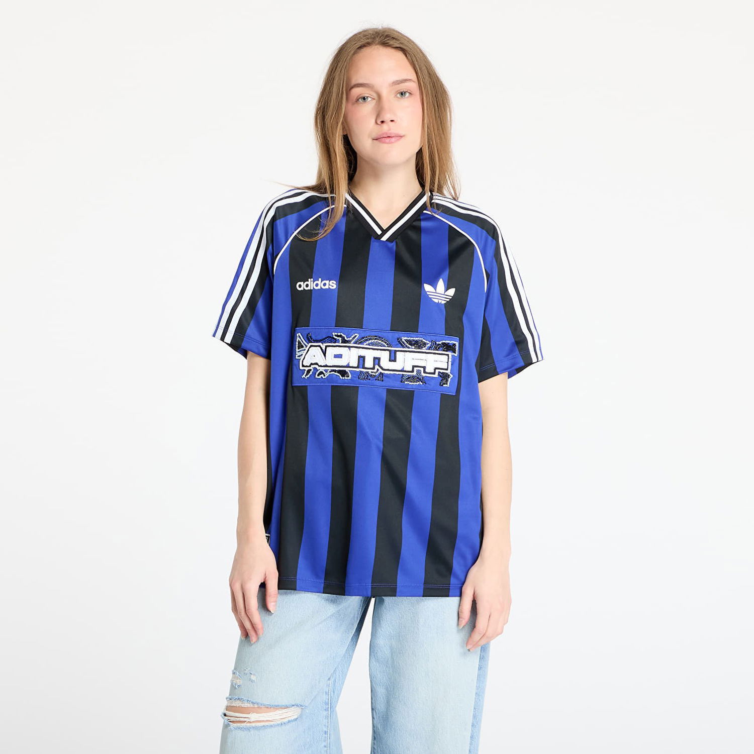 Jersey adidas Originals Beads Jersey Blå | KD2274, 0