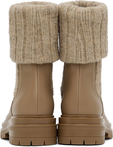 Sneakers och skor Gianvito Rossi Gianvito Rossi Chalet Knit Ankle Boots Beige | G72929-20GOM-CKH, 1