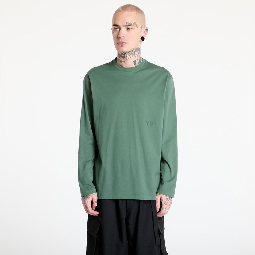 T-shirt Y-3 Y-3 Long Sleeve Top Grön | JM7829