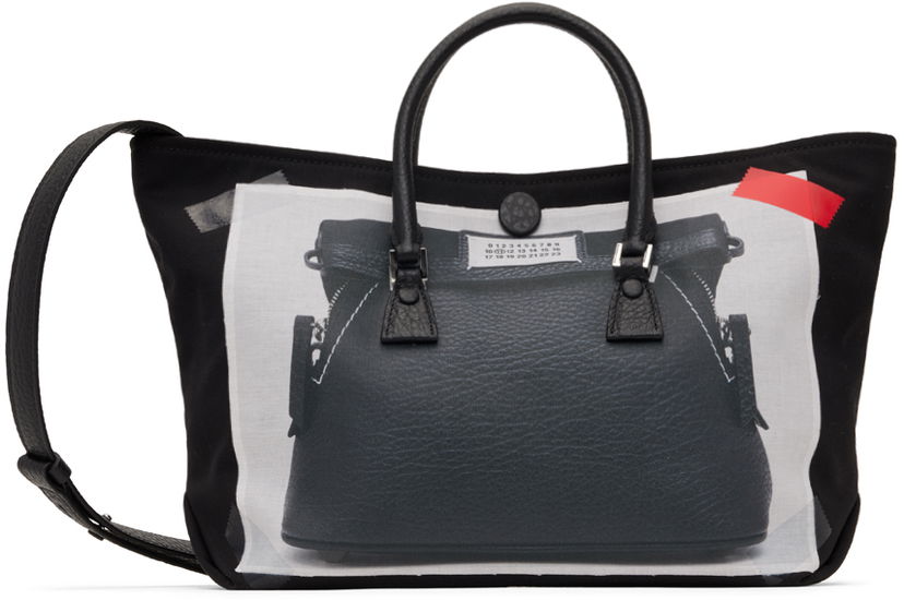 Handväska Maison Margiela 5AC Micro Trompe L'oeil Bag Svart | SB1WC0008 P6436
