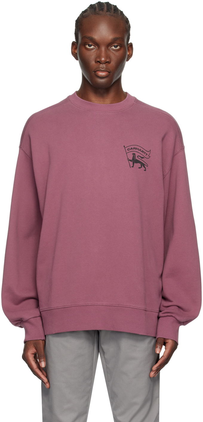 Sweatshirt Carhartt WIP Stamp Logo Sweatshirt Rosa | I033620