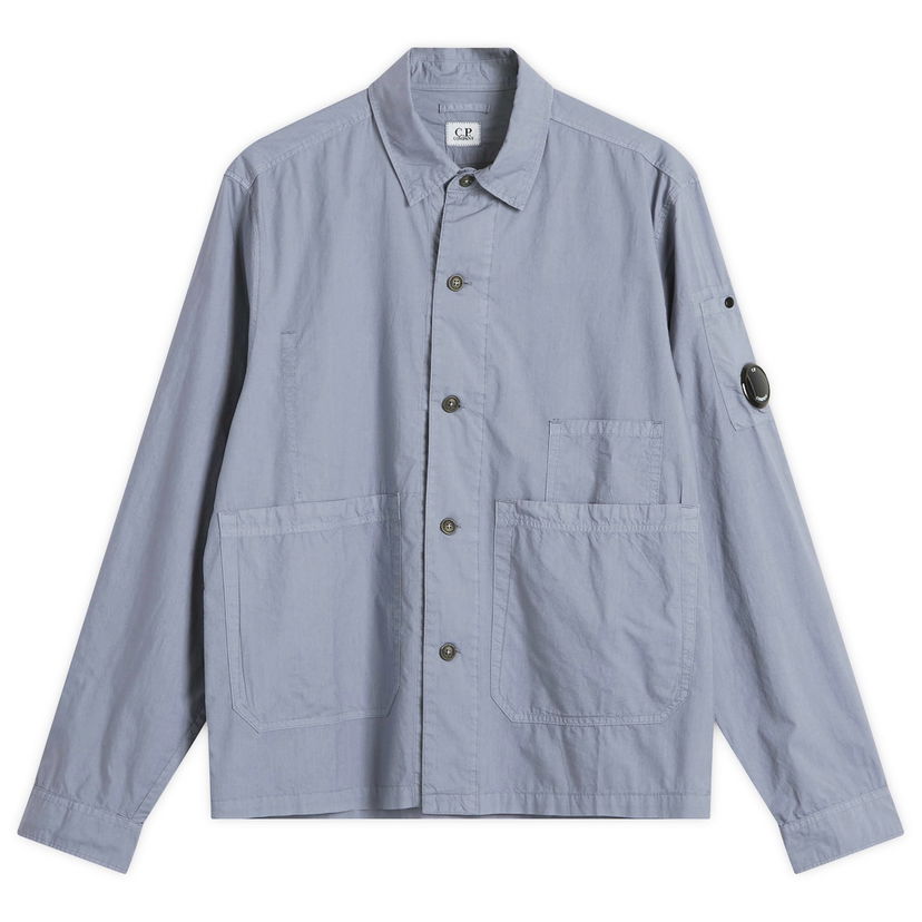 Skjorta C.P. Company C.P. Company Arm Lens Overshirt Blå | 18CMOS238A-005328G-PRP