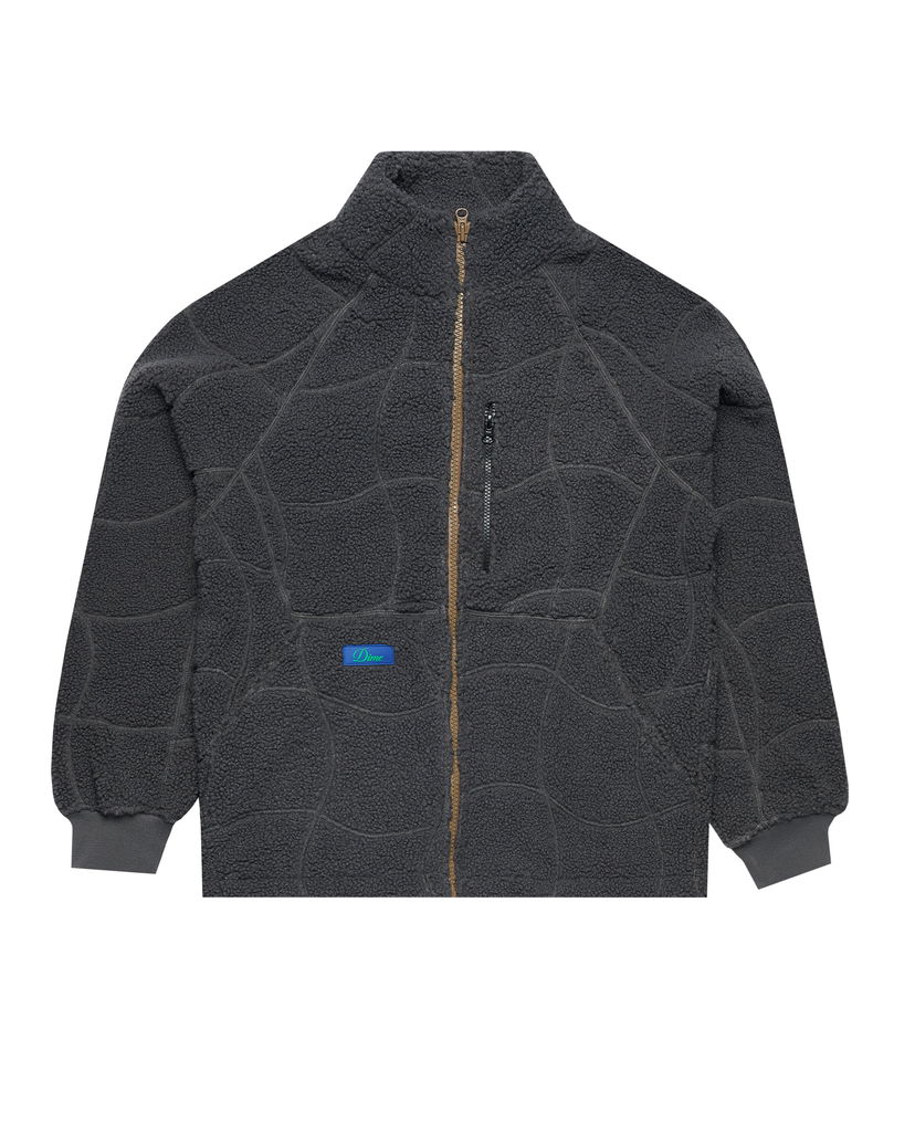 Jacka Dime Coverstitch Sherpa Fleece Svart | DIMEFA245CHA