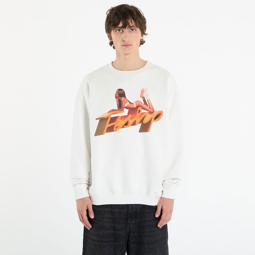 Sweatshirt Footshop Playboy x FTSHP Crewneck UNISEX Off White Vit | FTSHP_520