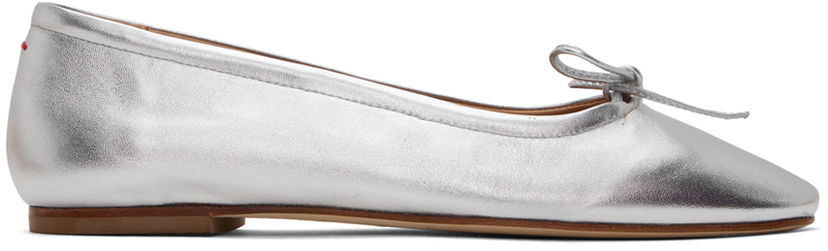 Kläder Aeyde Aeyde Delfina Ballerina Flats Metallisk | A11-FL-MNLR08FL17-SS24-920-051