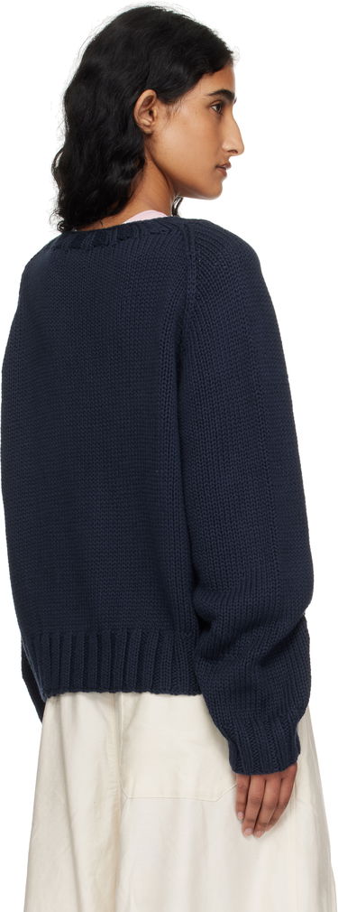 Sweater YMC YMC Atomic Cardigan Mörkblå | Q8YMF, 2