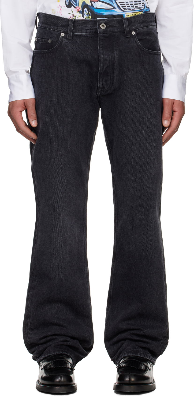Jeans Off-White Off-White Arrow Skate Jeans Svart | OMYA138C99DEN0021300