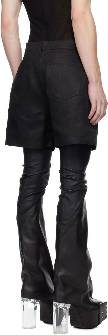 Shorts Rick Owens Rick Owens Hollywood Geth Cutoff Shorts Svart | RU01E5373 TWL, 2