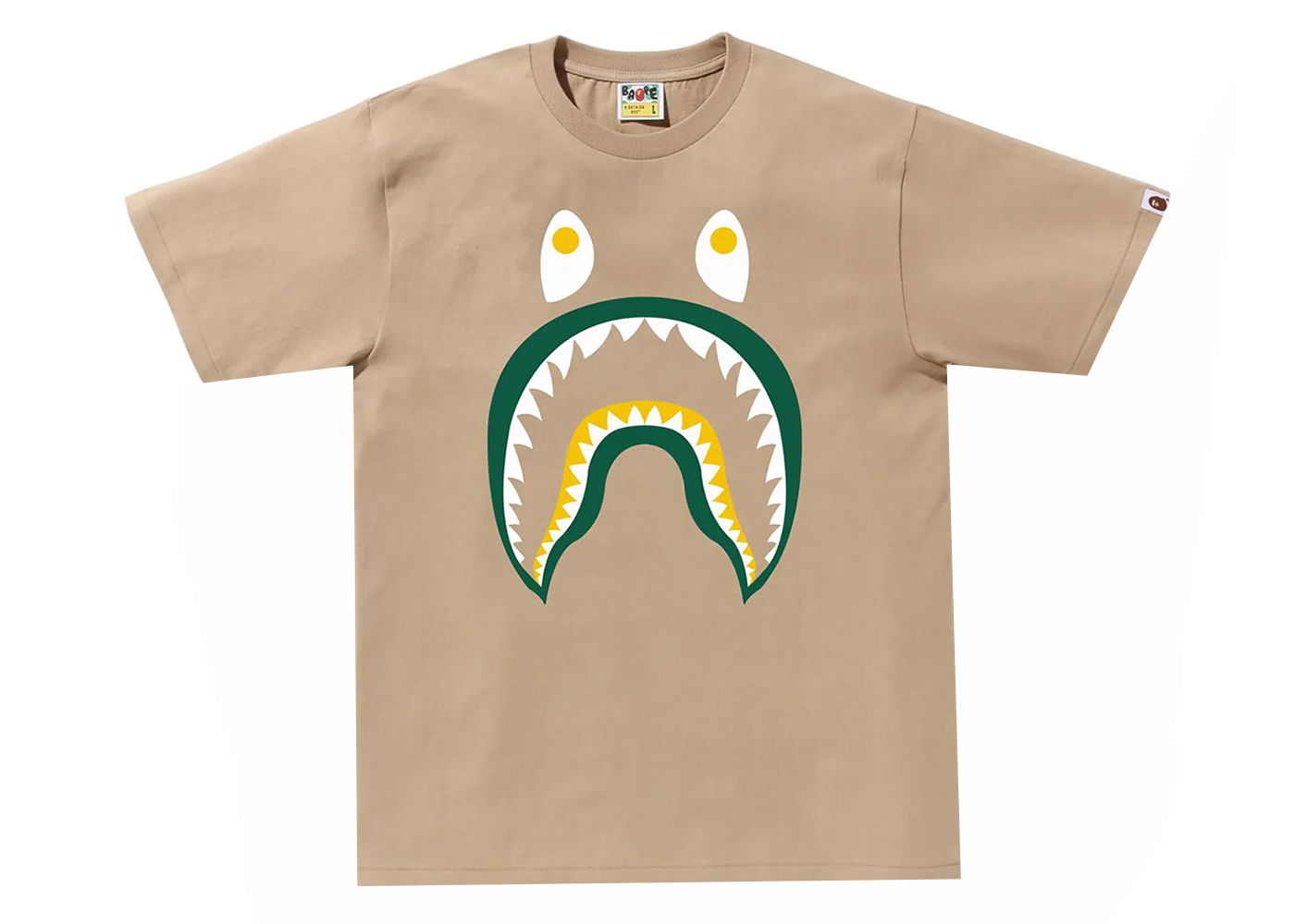 T-shirt BAPE BAPE Colors Shark PONR Beige | 1K30-110-015, 0