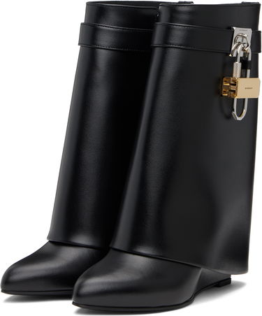 Sneakers och skor Givenchy Givenchy Shark Lock Wedge Ankle Boots Svart | BE602RE147001, 4