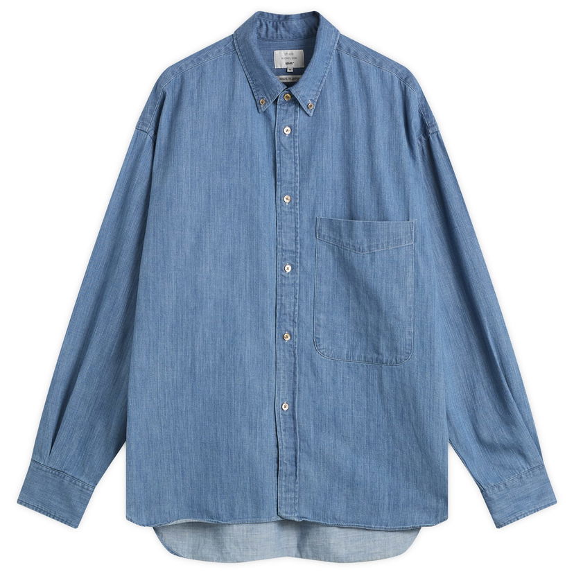 Skjorta Studio Nicholson Studio Nicholson x Beams Plus Lisa Denim Shirt Blå | BPSN1103-70