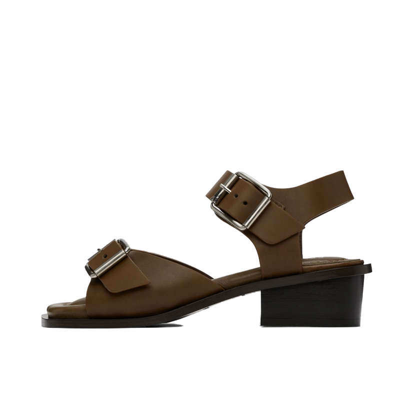 Sneakers och skor LEMAIRE Square Heeled Sandals Brun | FO0030 LL196