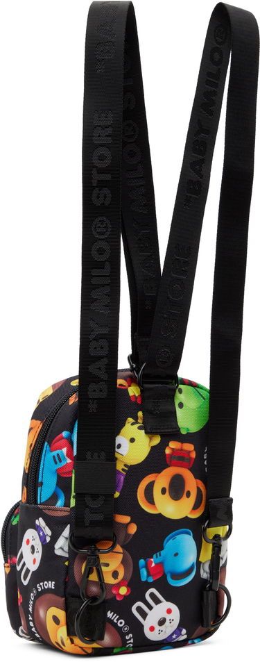 Ryggsäck BAPE Milo 3D All Print Pattern Micro Backpack Svart | 0MXBGW4280XXO, 2