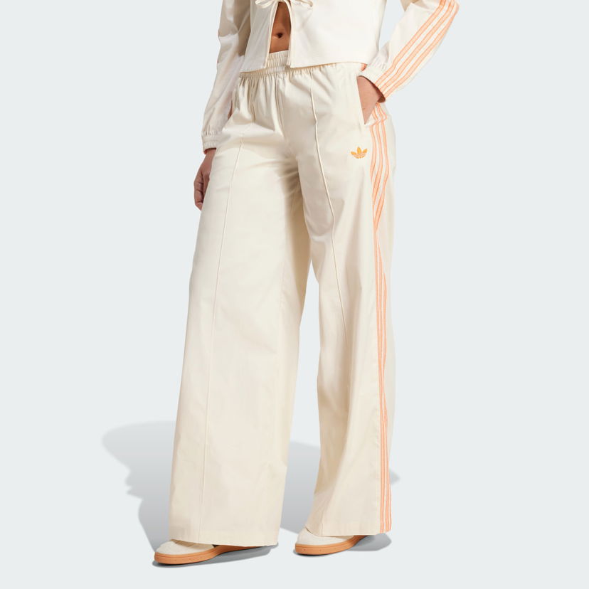 Byxor adidas Originals adidas Originals Summer Glow Wide Leg Pants Beige | KC0675