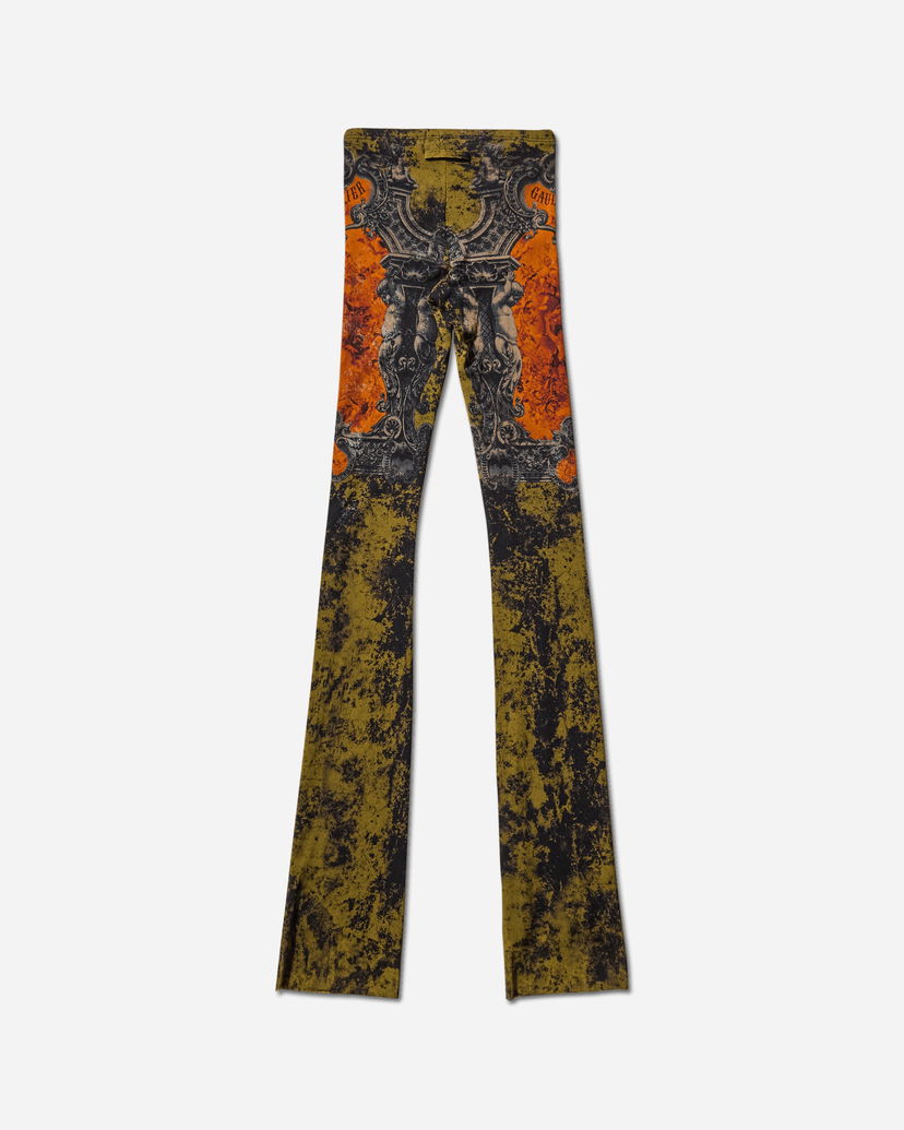 Byxor Jean Paul Gaultier Medallion Flare Pants Grön | 2503WTR016M006 P004115