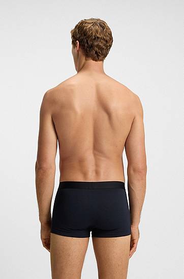 Boxare BOSS Three-pack of stretch-cotton trunks Mörkblå | 50546764, 1
