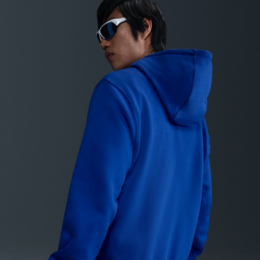 Sweatshirt Nike Nike Club Fleece Hoodie Blå | FN3859-480, 3