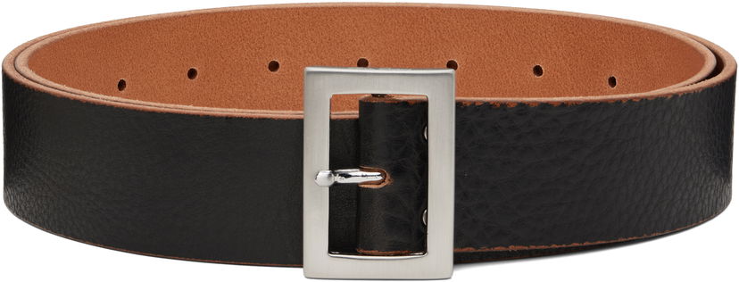 Bälten Rick Owens Rick Owens Stooges Leather Belt Svart | RA02E0783 LGET