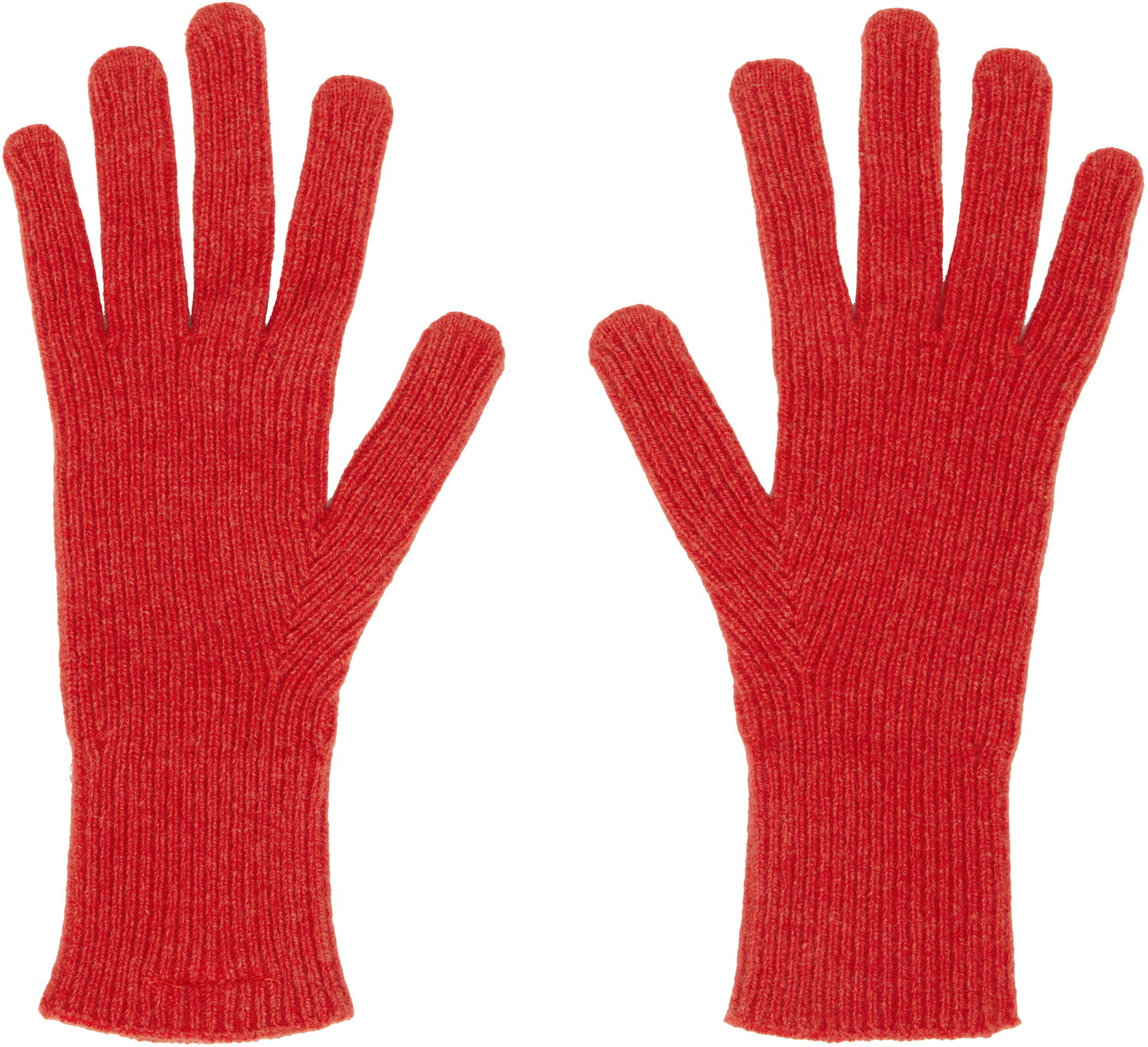 Handskar Baserange Baserange Ribbed Knit Gloves Röd | ACRG-RC-AU25, 1