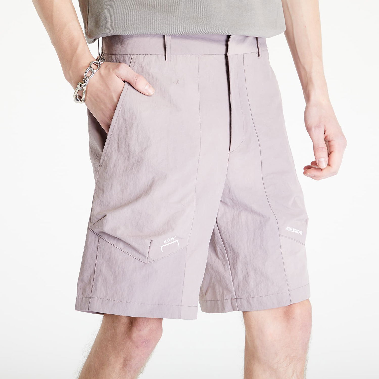 Shorts A-COLD-WALL* Irregular Dye Shorts Grå | ACWMB183 Mauve, 1