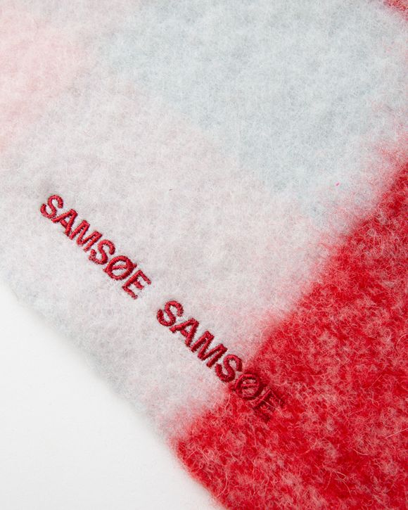 Halsduk Samsoe Samsoe Checkered Scarf with Fringed Ends Flerfärgad | U23300003-CLR002334, 1
