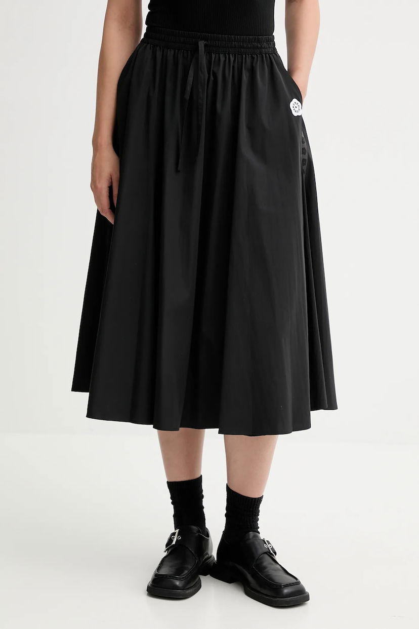 Kjol KENZO Kenzo A-Line Midi Skirt Svart | FF62JU3169FI
