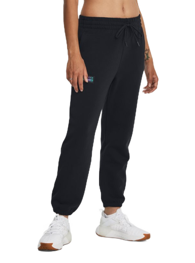 Träningsbyxor Under Armour Rock Terry Sweatpants Svart | 1380196-001