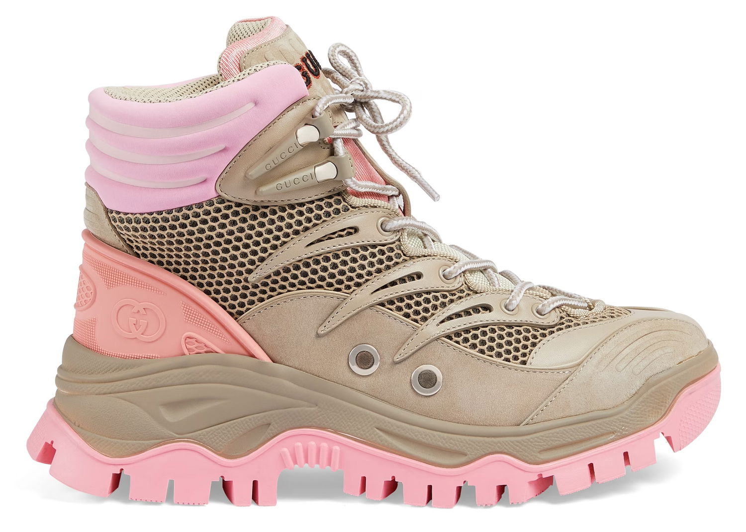 Sneakers och skor Gucci Lace Up Ankle Boot Beige Pink (Women's) Beige | 700256 2KD20 9597, 0