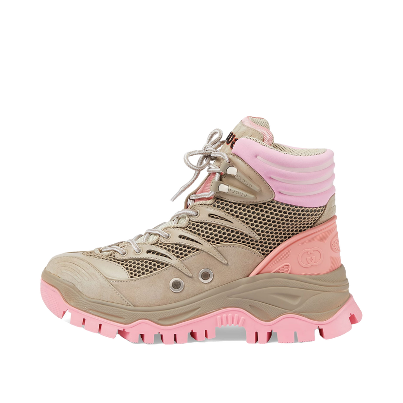 Sneakers och skor Gucci Lace Up Ankle Boot Beige Pink (Women's) Beige | 700256 2KD20 9597