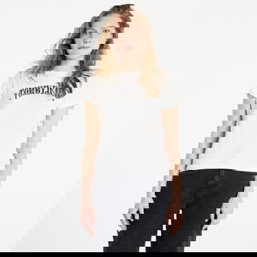 T-shirt Tommy Hilfiger Tommy Jeans Regular Floral Varsity T-Shirt Vit | DW0DW20161 YBH, 0