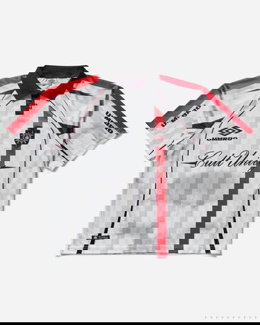 Polotröja Umbro Cult Unity Striped Polo Shirt Vit | UBMW0402FA251 WTH0020, 4