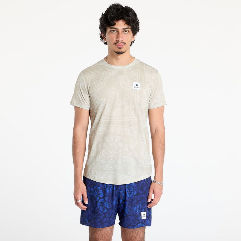 T-shirt Saysky Paisley Combat T-shirt Beige Paisley AOP Beige | MMRSS03C1021