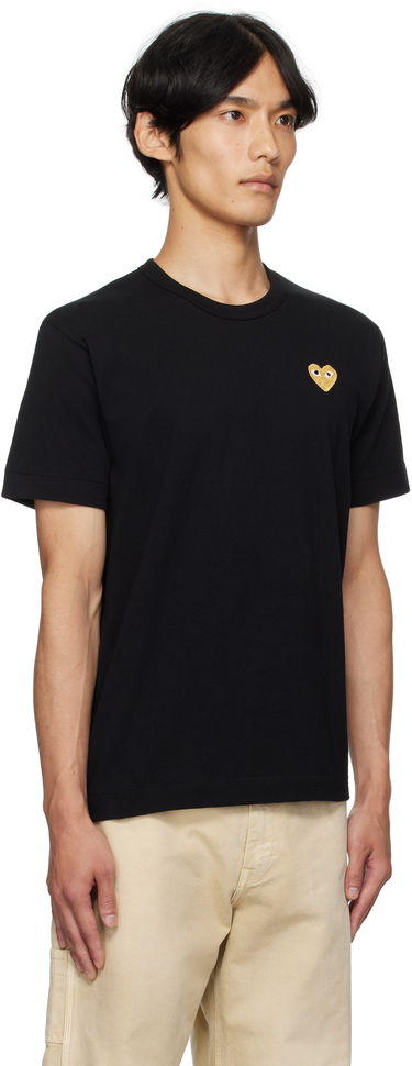T-shirt Comme des Garçons COMME des GARÇONS PLAY Heart Patch T-Shirt Svart | AZ-T216-051, 1
