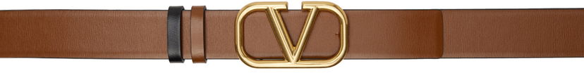 Bälten Valentino Valentino Garavani Reversible VLogo Signature Belt Brun | 5W2T0T15ZFR