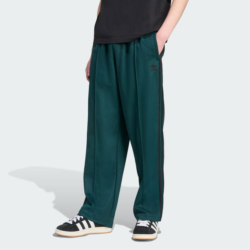 Träningsbyxor adidas Performance Adicolor Firebird Baggy Fit Track Pants Grön | JY1420