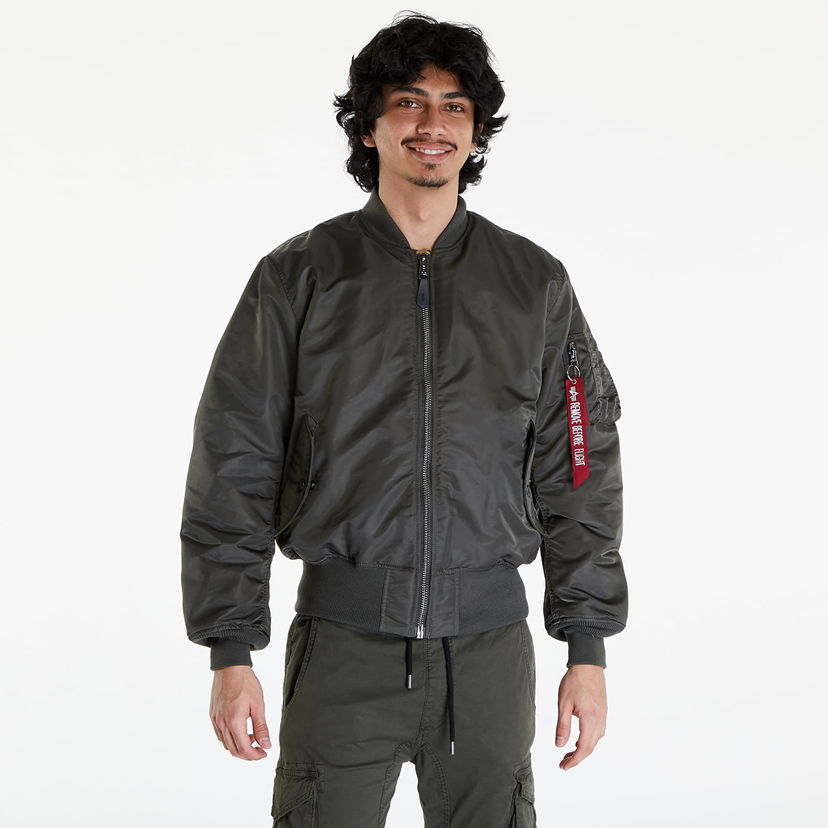 Jacka Alpha Industries MA-1 Heritage Rep Grey Grå | 100101 04