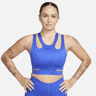 Behå Nike FutureMove Light-Support Non-Padded Strappy Sports Bra Mörkblå | FQ2640-405, 0