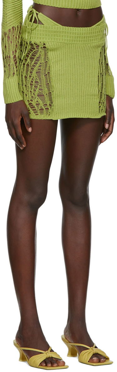 Kjol GUIZIO Guizio Exclusive Miniskirt Grön | MCMS 1, 1