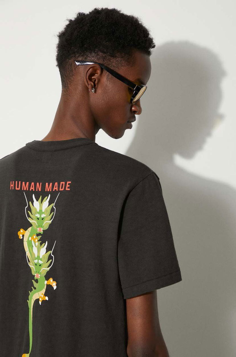 T-shirt Human Made Graphic T-Shirt With Print Svart | HM27TE012
