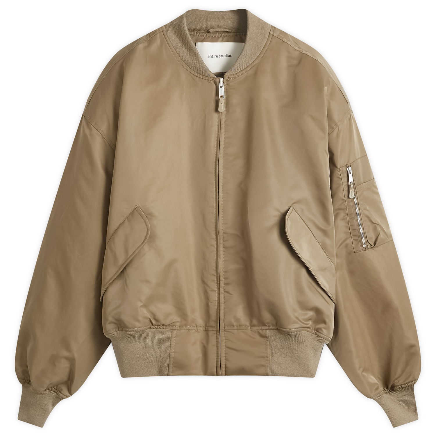 Bomberjacka Entire Studios Entire Studios Broad Bomber Jacket, Size Large Beige | ES2540SC, 0